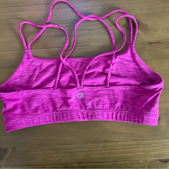 GAP Pink Sports Bra Moisture-Wicking Racerback - Picture 2 of 3